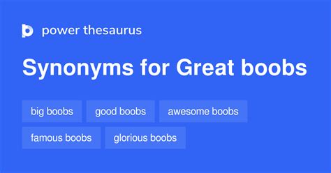 Great Boobs Synonyms 29 Words And Phrases For Great Boobs