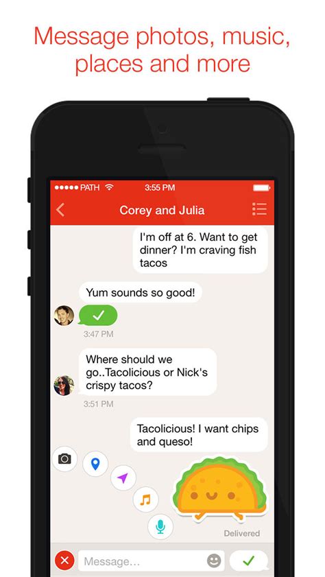 An appropriate amount of news will be provided at a time. Path Releases New 'Path Talk' Messenger App - iClarified