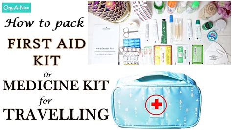How To Organize First Aid Kit For Travelling यात्रा के लिए First Aid