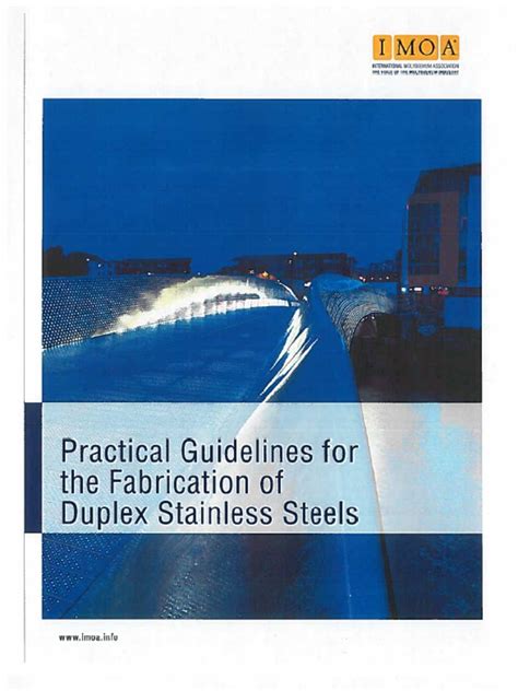 Practical Guidelines For The Fabrication Of Duplex Stainless Steels
