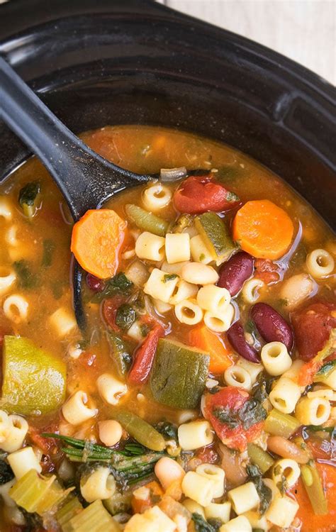 And recently we were out to eat and my son. Slow Cooker Minestrone Soup | One Pot Recipes