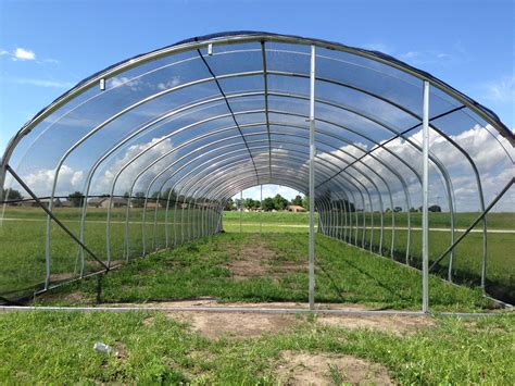 Heres A Picture Of The Finished Hoop House On The Northeast Corner Of