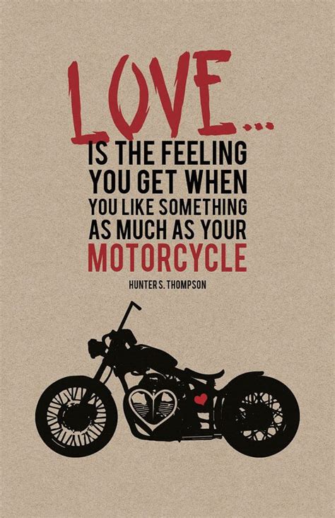 Love Is Motorcycle Print On 12pt Natural Kraft Paper Etsy Biker Quotes Motorcycle Quotes