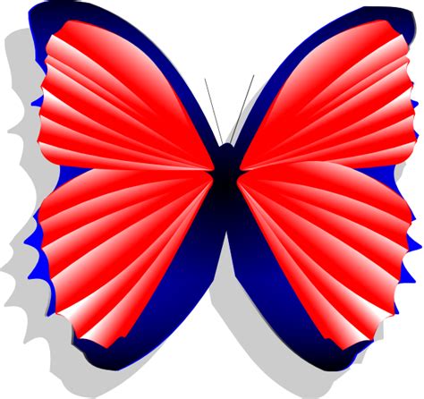Blue And Pink Butterfly Clip Art At Vector Clip Art Online