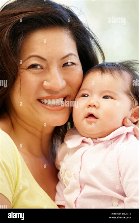 Asian Mother And Baby Stock Photo Alamy