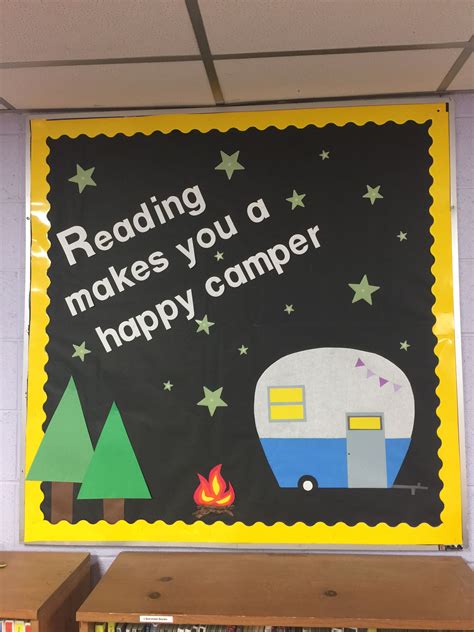 Reading Makes You A Happy Camper Bulletin Board Ideas Camping