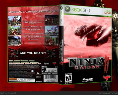 Ninja Gaiden 2 Xbox 360 Box Art Cover By Ervo