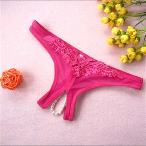 Underwear Panties Crotchless Open Crotch Lace Sexy G String Night