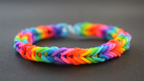 Diy How To Make Rainbow Loom Bracelet With Your Fingers Easy