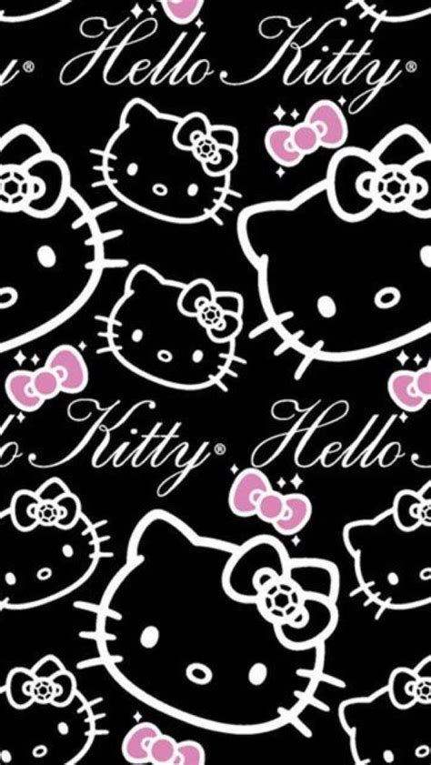 $22.00 hello kitty & friends wood music box. Difabio: Black Cute Hello Kitty Wallpaper