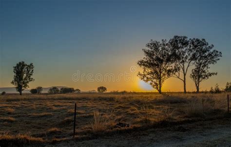 Winter Early Morning Landscape Kwazulu Natal South Africa Stock Photo