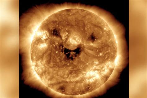 Solar Nasas Satellite Captures Smiley Face On Surface Of Sun After