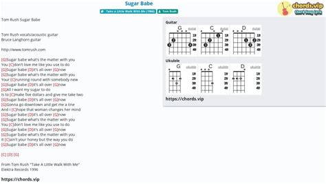 Chord Sugar Babe Tab Song Lyric Sheet Guitar Ukulele Chordsvip
