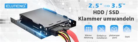 Eluteng Ssd Einbaurahmen F R X Auf Festplatten Adapter