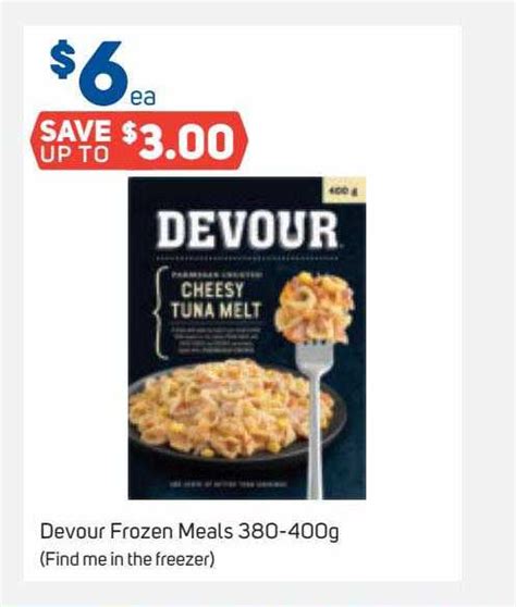 Devour Frozen Meals Offer At Foodland