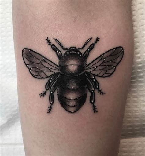 Bee Tattoo 4 By Patrick Whiting Honey Bee Tattoo Bumble Bee Tattoo