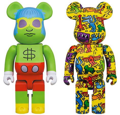 After Keith Haring Keith Haring Bearbrick 400 Set Of 2 Works