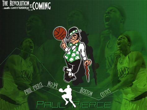 It was originally designed by zang auerbach, the brother of celtics head coach red auerbach. Paul Pierce Celtics Logo Wallpaper | Basketball Wallpapers ...