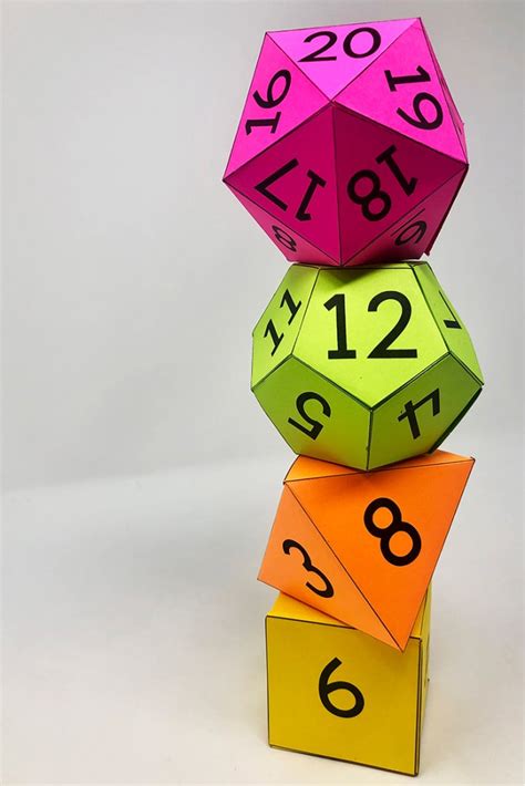 my math resources large printable dice templates