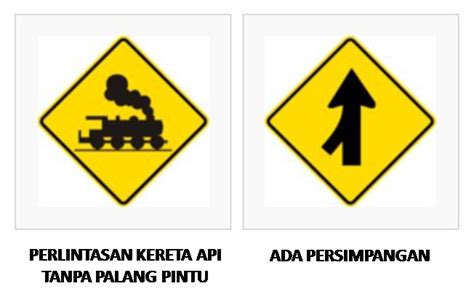 Jalan licin, rambu yang menerangkan pengemudi akan melewati jalan yang licin. Arthemissia Laurens: Rambu - rambu Lalu Lintas