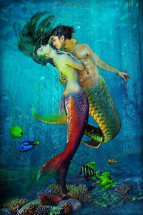 Merpeople Mermaids And Mermen Fantasy Mermaids Mermaid Art