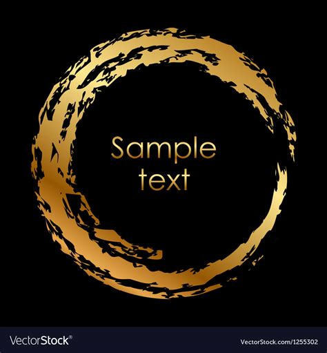 Gold Circle Royalty Free Vector Image Vectorstock