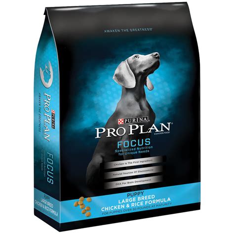 Try this probiotic puppy food today. Purina Pro Plan Focus - Chicken & Rice Large Breed Dry ...