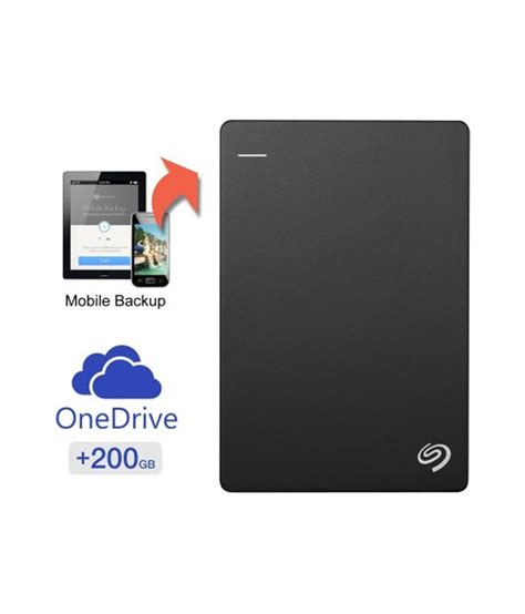 Seagate Backup Plus Slim 1tb Portable External Hard Drive With 200gb Of