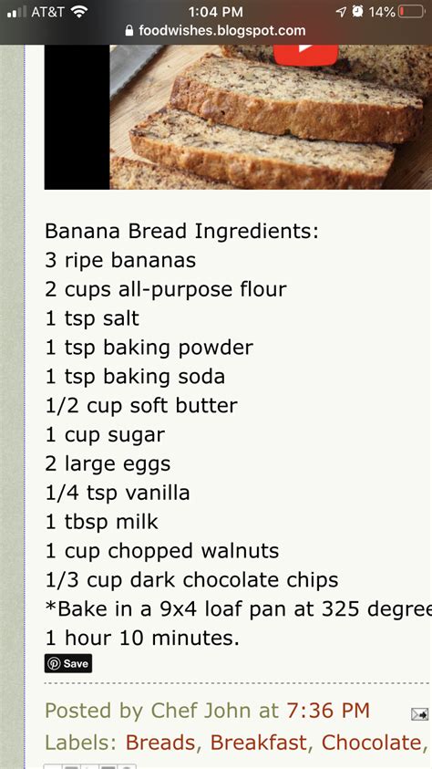 Cooking games are not just for girls, they are for boys as well. Food wishes banana bread in 2020 | Banana bread ...