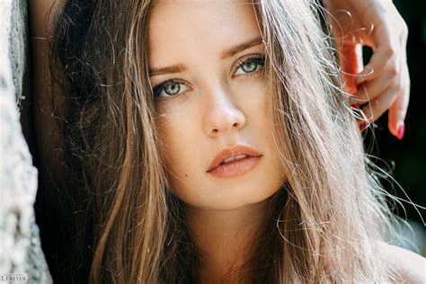 Wallpaper Face Women Model Long Hair Fashion Evgeny Freyer Nose