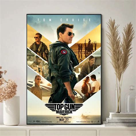 Top Gun Maverick Poster Canvas Wall Art