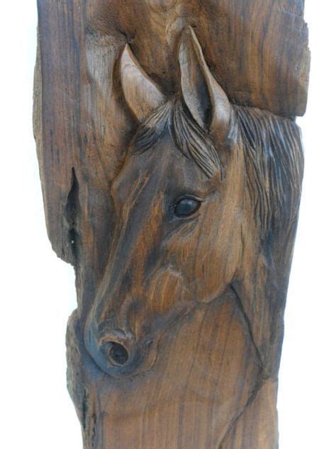 Wooden Horse Head Horse Wood Carving Wooden Horse Horse Art Etsy