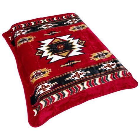 The Southwest Design Bright Red Mink Blanket Is The Softest Brightest