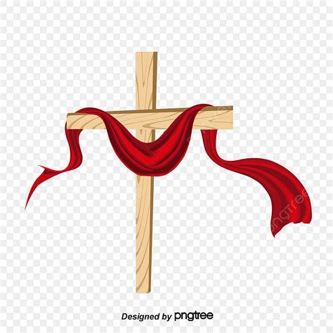 Painted Cross Vector Design Images Vector Painted Reddraped On The