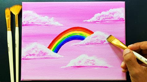 Rainbow Acrylic Painting Rainbow Painting Acrylic Painting Painting