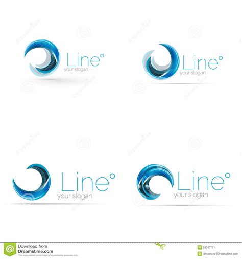 Swirl Company Logo Design Stock Vector Illustration Of Color 53263751