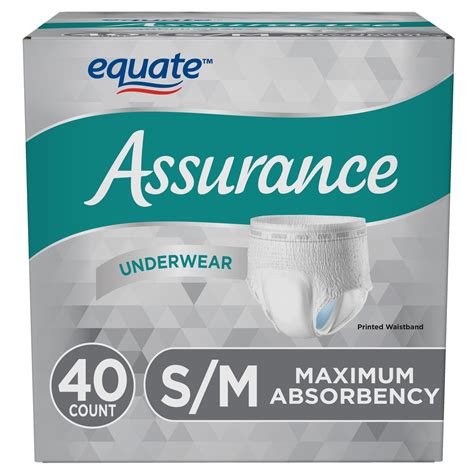 Assurance Underwear For Men Maximum S M 40 Ct Pack Of 2 Total Of 80 Ct