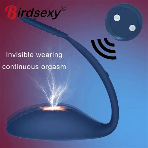 Electric Shock Anal Vibrator For Man Prostate Massager Masturbator Wireless Remote Control Dildo