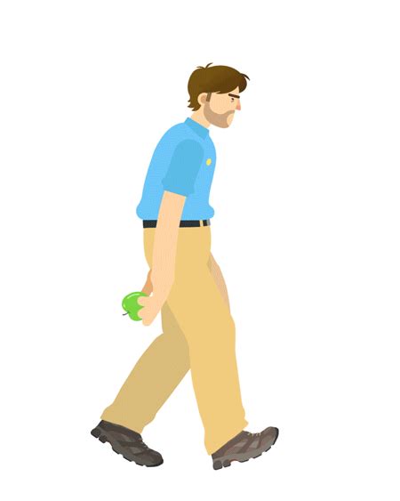 Walk Cycles On Behance Walking Animation Animated Clipart Animation