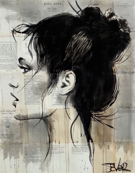 Loui Jover Ink Drawings On Newspaper Artpeople Jover Newspaper Art