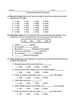 Descubre 1 Lección 6: Grammar quizzes 3-6 by La clase favorita | TpT