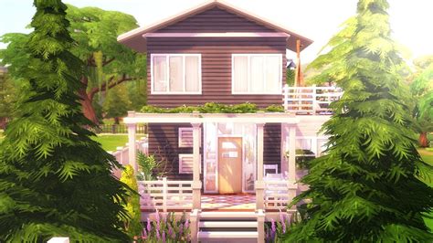 Base Game Only Tiny House The Sims 4 Speed Build Youtube