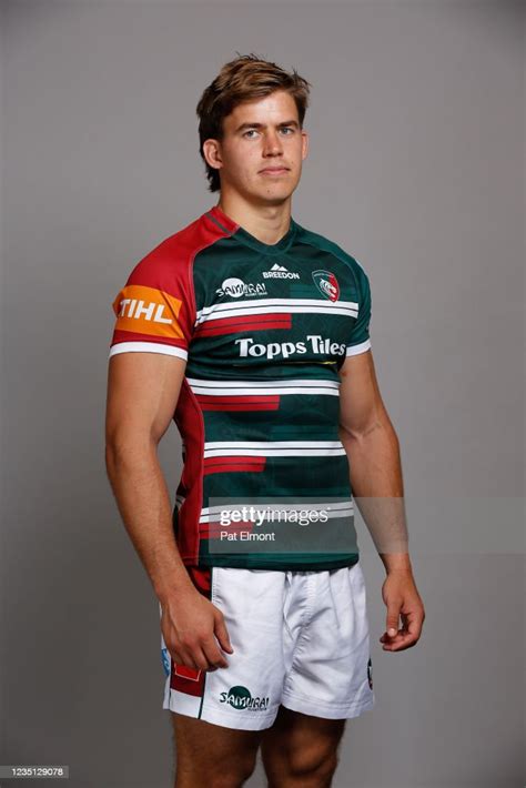 Guy Porter Poses For A Portrait During The Leicester Tigers Squad