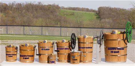 Amish Made Country Freezer Ice Cream Makers Hand Crank