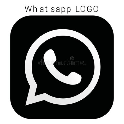 Whatsapp Logo With Vector Ai File Squred Black And White Black And White