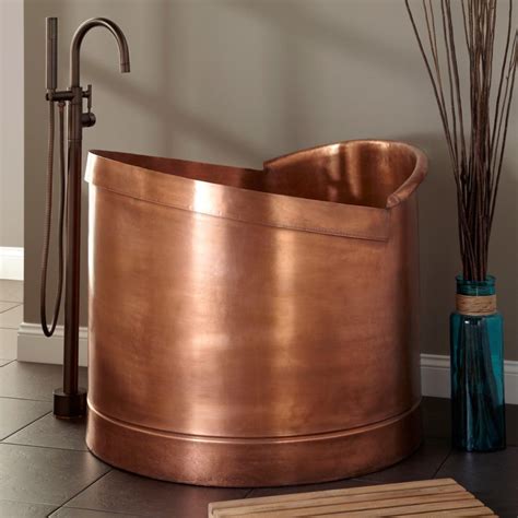 Soaking tub which can be applied for your small bathroom is kind of small square shape tub with compact design. 19 Japanese Soaking Tubs That Bring the Ultimate Comfort