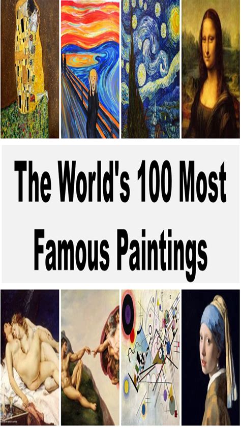 The Most Famous Paintings Best Paintings Of All Time