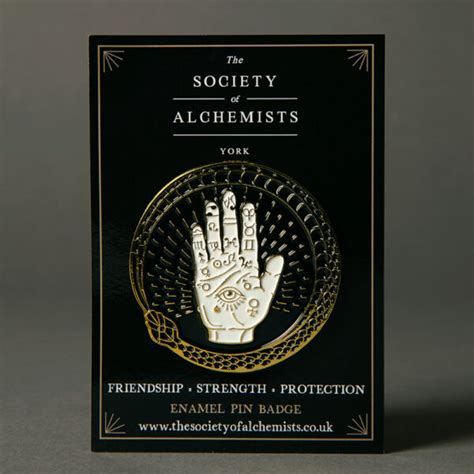 Hand Of Protection Enamel Pin Badge The Society Of Alchemists