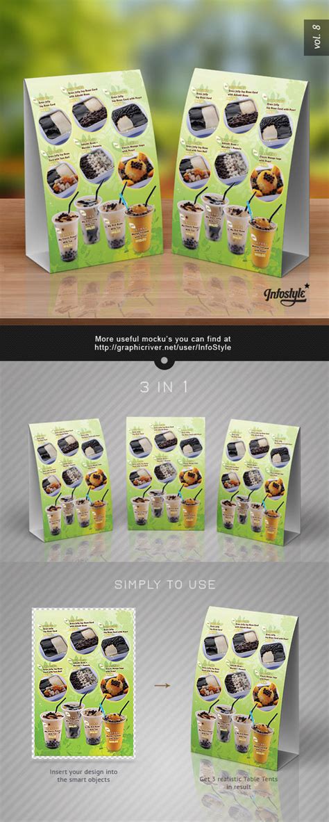 Paper Table Tent Mock Up Template Vol8 By Itembridge On Deviantart