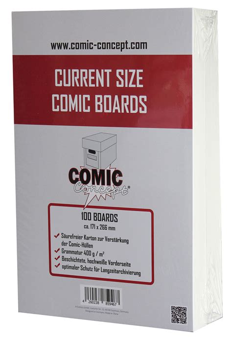 Comic Concept Current Size Boards 171 X 266 Mm Comicpool Von